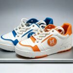 Retro Color-Block Sneakers   Step into timeless street style with our new retro-inspired color-block sneakers. Crafted with premium smooth synthetic leather, this low-top design features contrasting color panels, thick rope laces, and a cushioned air-cushion sole for all-day comfort.   Vintage embossed logo details add a distinctive fashion touch. Available in multiple trendy colorways, unisex sizing, perfect for casual daily wear, campus looks and street styling. Elevate your everyday outfit with our signature modern-vintage aesthetic.