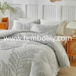 Wholesale Cross-Border Foreign Trade Supply of Amazon Bedding with Cut Floral Tufted 3D Raised Butterfly Leaf Duvet Cover - Image 3