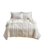 Old watch cross-border foreign trade manufacturers supply Amazon European and American bedding cut flower tufting plain quilt cover kit