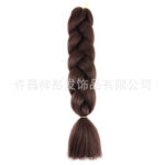 African Wig Jumbo Braid Twist Braids Colorful Dyed Large Braids Synthetic Fiber Gradient Color Large Loose Braids Dirty - Image 9