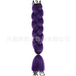 African Wig Jumbo Braid Twist Braids Colorful Dyed Large Braids Synthetic Fiber Gradient Color Large Loose Braids Dirty - Image 46