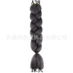 African Wig Jumbo Braid Twist Braids Colorful Dyed Large Braids Synthetic Fiber Gradient Color Large Loose Braids Dirty - Image 49