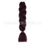 African Wig Jumbo Braid Twist Braids Colorful Dyed Large Braids Synthetic Fiber Gradient Color Large Loose Braids Dirty - Image 19