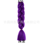 African Wig Jumbo Braid Twist Braids Colorful Dyed Large Braids Synthetic Fiber Gradient Color Large Loose Braids Dirty - Image 3