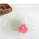 New Style Hat Handbag Set Sunflower Children's Straw Hat Handbag Set Girls Straw Sun Hat Beach Hat - Image 12