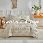 Wholesale Cross-Border Foreign Trade Supply of Amazon Bedding with Cut Floral Tufted 3D Raised Butterfly Leaf Duvet Cover - Image 4