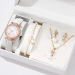 New TikTok Popular Women's Watch Fashion Personality Simple Watch Butterfly Digital Belt Watch suit - Image 18