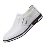 Extra Large Size Leather Shoes for Men's Foreign Trade Cross-Border Spring & Fall Casual Breathable British Formal Wear Set with Hollow Feet, Breathable and Comfortable Men's Shoes - Image 5