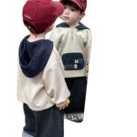 Boys' Spring and Autumn Children's 2025 Trendy Clothes Stylish Pullover Sweatshirt Baby Handsome Jeans Two-Piece Set - Image 5