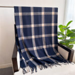 Women's Fashion Long Shawl Large Mesh Winter Warm Large Scarf Travel Blanket Wrap Comfortable with Tassel - Image 10