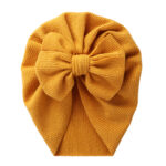 European and American New Baby Pure Color Pullover Hat with Bow Kidsren's Spring & Fall Indian Hat Snake Pattern Baby Boundless Hat - Image 16