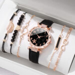 New TikTok Popular Women's Watch Fashion Personality Simple Watch Butterfly Digital Belt Watch suit - Image 23