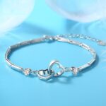Cross-Border Popular Imitation Moissanite Square Bag Four-Leaf Clover Bracelet for Girls Light Luxury High-End Adjustable Bracelet Wholesale - Image 20