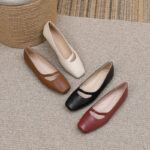 Cross-Border Amazon Spring Women's Shoes 2026 New Square-Toe Shallow Comfortable Flats Loafers Large Size Shoes 41-44