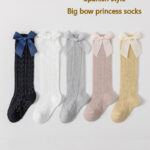 Baby Socks Spring and Summer Mesh High-Top Korean Style Princess Socks Breathable Thin Sweet Bow Loose Mouth Manufacturer Wholesale
