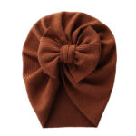 European and American New Baby Pure Color Pullover Hat with Bow Kidsren's Spring & Fall Indian Hat Snake Pattern Baby Boundless Hat - Image 10