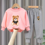 2025 Spring New Style Two-Piece Sweatshirt Set for Boys and Girls, Long-Sleeve and Long Pants, Korean Version Trendy Children's Outfit - Image 7