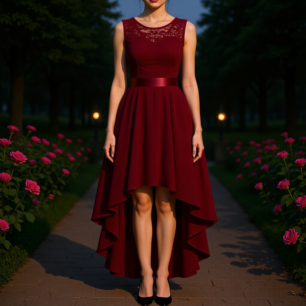 O1CN016gHtyB1ou7wYhUu22_4611686018427384996-0-cbu_common_content New Foreign Trade Style, Light Luxury, Elegant and Sophisticated, High-End Feel, Short Front and Long Back, Slim Fit, Sleeveless Dress, European and American Style - Image 1