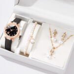 New TikTok Popular Women's Watch Fashion Personality Simple Watch Butterfly Digital Belt Watch suit - Image 22