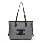 2026 Color-Blocked Large-Capacity Tote Bag Versatile Niche Design Simple Shoulder Bag Women's Dog Tooth Tote Bag - Image 6