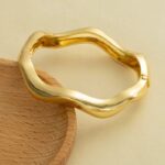 European and American Cross-Border Light Luxury Heavy-Duty Design Bracelet Metal Glossy Open Bracelet Normcore Geometric Stylish Wide Bracelet - Image 14