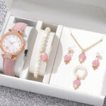 New TikTok Popular Women's Watch Fashion Personality Simple Watch Butterfly Digital Belt Watch suit - Image 29
