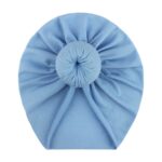 New European and American Baby Pullover Hat, Cute Pure Color Donut Kidsren's Hat, Summer Thin Baby Fetal Cap - Image 7