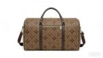 New Short-Distance Travel Bag Storage Bag, Fashionable Leather Portable Travel Bag, Large Capacity Dry and Wet Separation Fitness Bag - Image 15