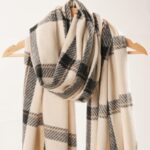 Women's Fashion Long Shawl Large Mesh Winter Warm Large Scarf Travel Blanket Wrap Comfortable with Tassel - Image 4