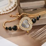 Exquisite Cute Heart Shaped Quartz Watch Fashion Casual Elegant Luxury Diamond Lady Bracelet Decorative Watch Wholesale - Image 6
