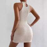 European and American Hot Girl Dress Sexy Hollow Tight Hip-Hugging Short Skirt Summer Amazon Aliexpress Cross-Border Foreign Trade New Style - Image 3