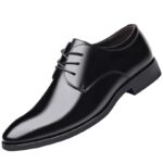 Men's Leather Shoes Spring and Autumn New Style Men's Business Formal Casual Leather Shoes British Style Office Youth Groom Wedding Shoes - Image 5