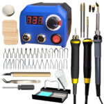 Peng Jia Wood Burning Pen Temperature Adjustment Professional Pyrography Machine Pyrography Tool Gourd Wood Board Hot Stamping Machine Pen Electric Iron - Image 8