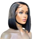 Front Lace Wig Vietnam Bone Straight Bob Human Hair Wigs Bob Short Hair - Image 5