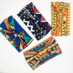 European and American Women's Hairbands African Print Pattern Wide-Brimmed Elastic Knotted Sports Yoga Headbands Women's Headwear Hair Accessories - Image 5