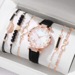 New TikTok Popular Women's Watch Fashion Personality Simple Watch Butterfly Digital Belt Watch suit - Image 19