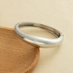 European and American Cross-Border Light Luxury Heavy-Duty Design Bracelet Metal Glossy Open Bracelet Normcore Geometric Stylish Wide Bracelet - Image 20