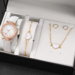 New TikTok Popular Women's Watch Fashion Personality Simple Watch Butterfly Digital Belt Watch suit - Image 10