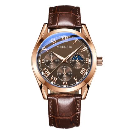 Live Broadcast Popular Business Watch Men's Watch Men's Watch Belt Quartz Foreign Trade Manufacturer Spot Wholesale Dropshipping