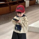 Boys' Spring and Autumn Children's 2025 Trendy Clothes Stylish Pullover Sweatshirt Baby Handsome Jeans Two-Piece Set - Image 7