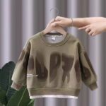 Boys and Middle-Aged Kidsren's Suits Autumn and Winter 2025 New Style Kidsren's Fashionable Velvet Sweatshirt Boys Handsome and Casual - Image 13