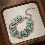 Cross-border Hot-selling Personalized Retro Turquoise Bracelet Bohemian Ethnic Style Bracelet for Women Light Luxury Elegant Bracelet - Image 4