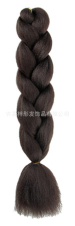 African Wig Jumbo Braid Twist Braids Colorful Dyed Large Braids Synthetic Fiber Gradient Color Large Loose Braids Dirty - Image 11