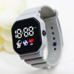 Cross-border Hot Selling C3-12 Spaceman LED Electronic Watch Square Digital Sports Student Key Electronic Watch - Image 12