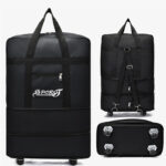 Large Capacity Folding Aviation Shipping Bag Multi-Layer Extended Boarding Travel Bag Oxford Cloth Universal Wheel Lightweight Moving Bag - Image 4