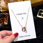 Titanium steel non-fading design necklace women non-fading summer clavicle chain simple versatile pendant fashion jewelry wholesale - Image 7