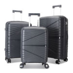 Customized fashion travel trolley case 20 inch boarding case silent universal wheel luggage PP trolley case hard shell case - Image 3