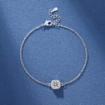 Cross-Border Popular Imitation Moissanite Square Bag Four-Leaf Clover Bracelet for Girls Light Luxury High-End Adjustable Bracelet Wholesale - Image 18