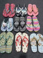 Beach Slippers Men's Flip-Flops Couple Beach Shoes Stock Black Tail Goods Mixed Wholesale Fuzhou Slippers Foreign Africa - Image 6