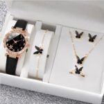 New TikTok Popular Women's Watch Fashion Personality Simple Watch Butterfly Digital Belt Watch suit - Image 7